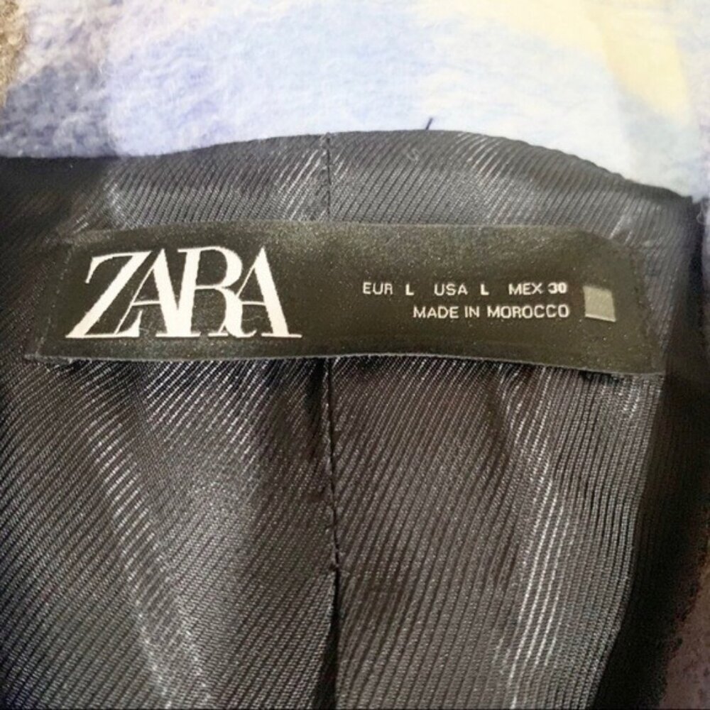 Zara Premium Plaid Overshirt‎ (Shacket) – Size Large – Oversized Layering Jacket - Picture 4 of 4